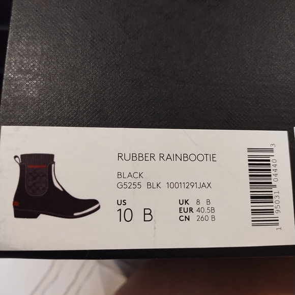 Black and Gray Patterned Ankle Boots - Picture 8 of 9